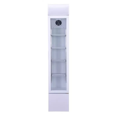RÉFRIGÉRATEUR PORTE EN VERRE ÉTROIT